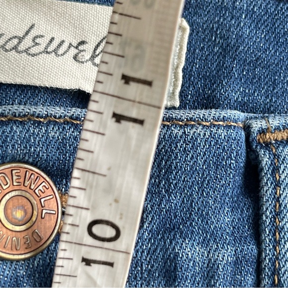 Madewell Medium Wash Cali-Demi Raw Hem Boot Jeans Women's Size 27 - Picture 8 of 11